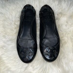 Tory Burch black Reba flats